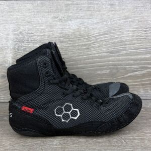 Rudis Colt Women’s Sz 5.5/Mens 4 Black Mid Top Wrestling Shoes Y-CLT-0017